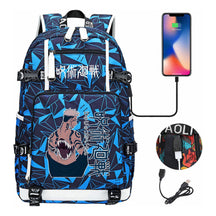 Printed Usb Youth Student Backpack For Men And Women's Leisure Large Capacity Travel Backpack