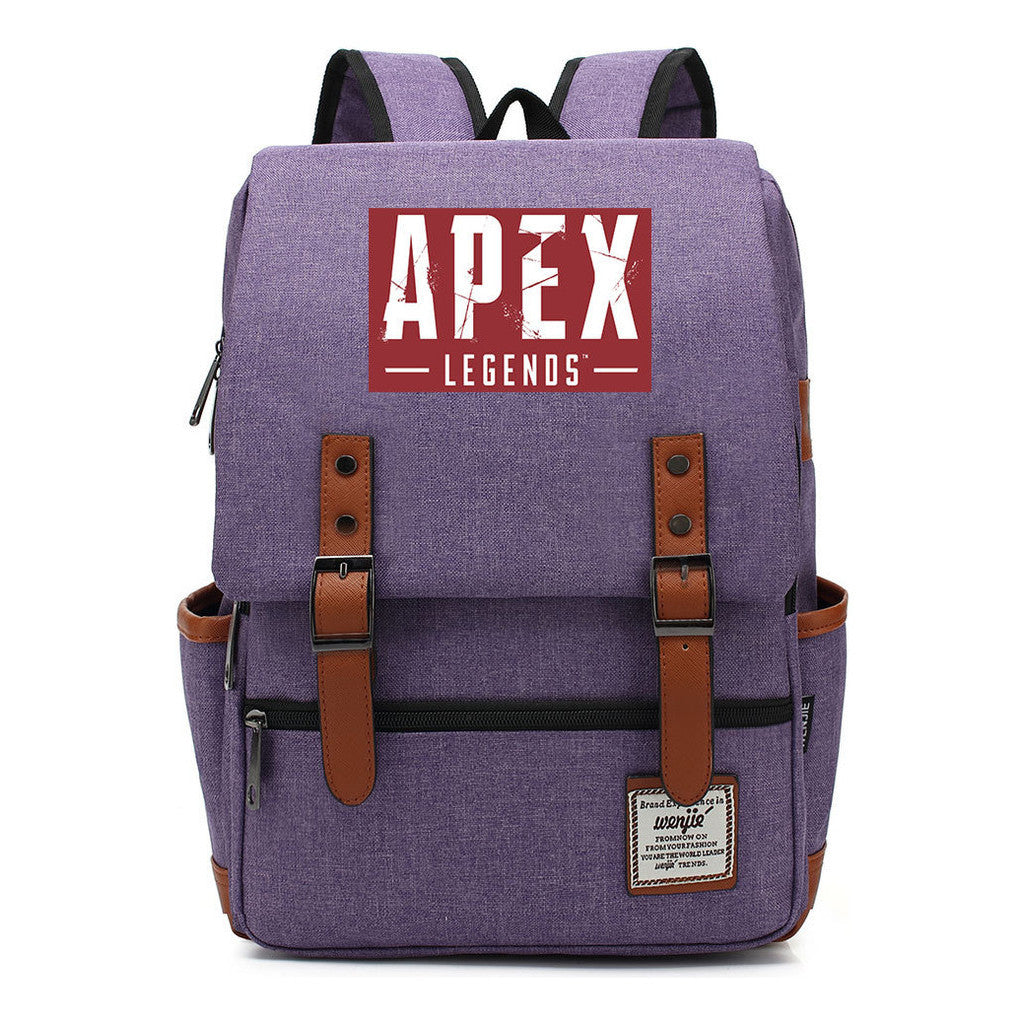 Printed Teenage Student Backpack For Men And Women With Casual Belt Buckle Classic Backpack