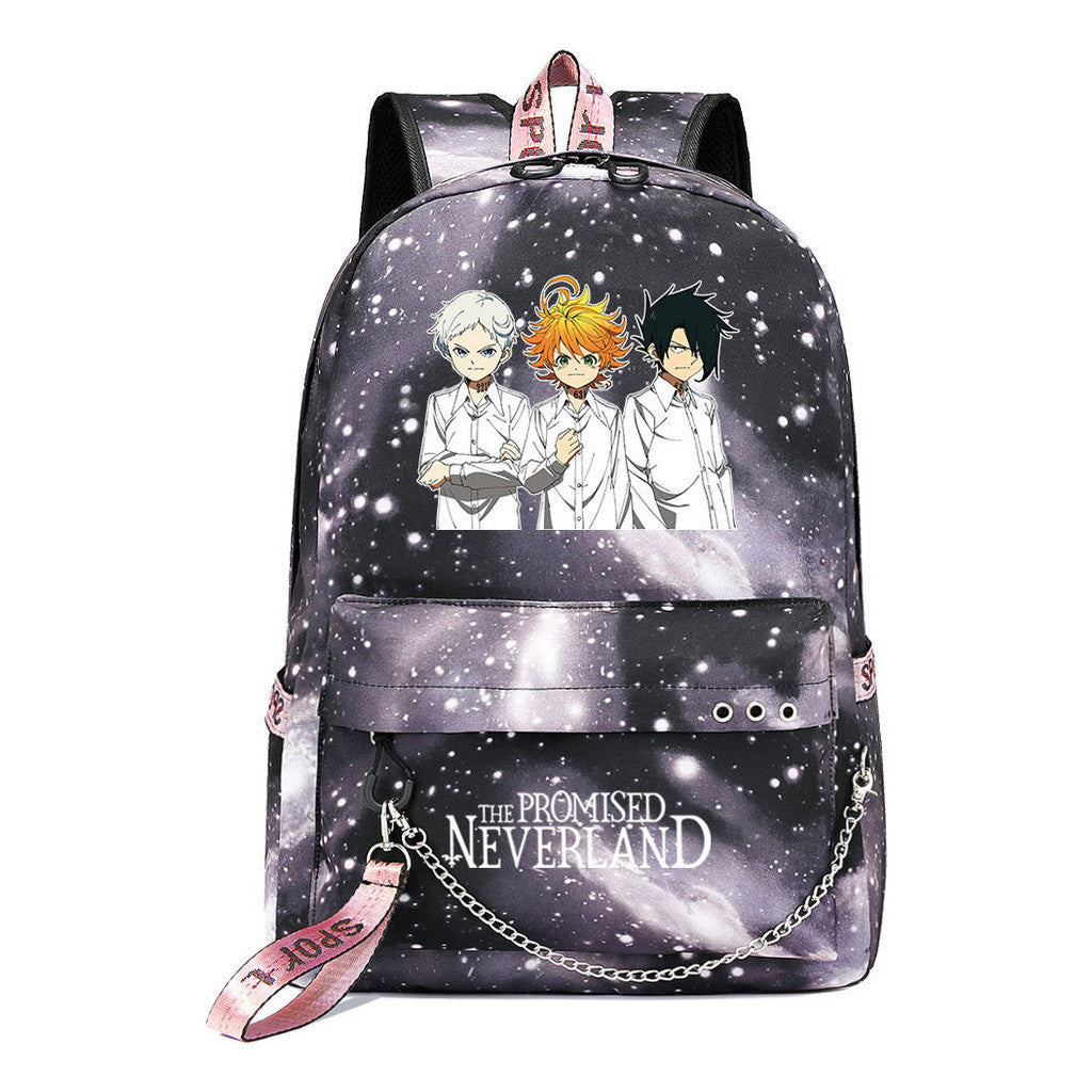Promised Dream Island Usb Youth Student Backpack For Men And Women Leisure Travel Backpack