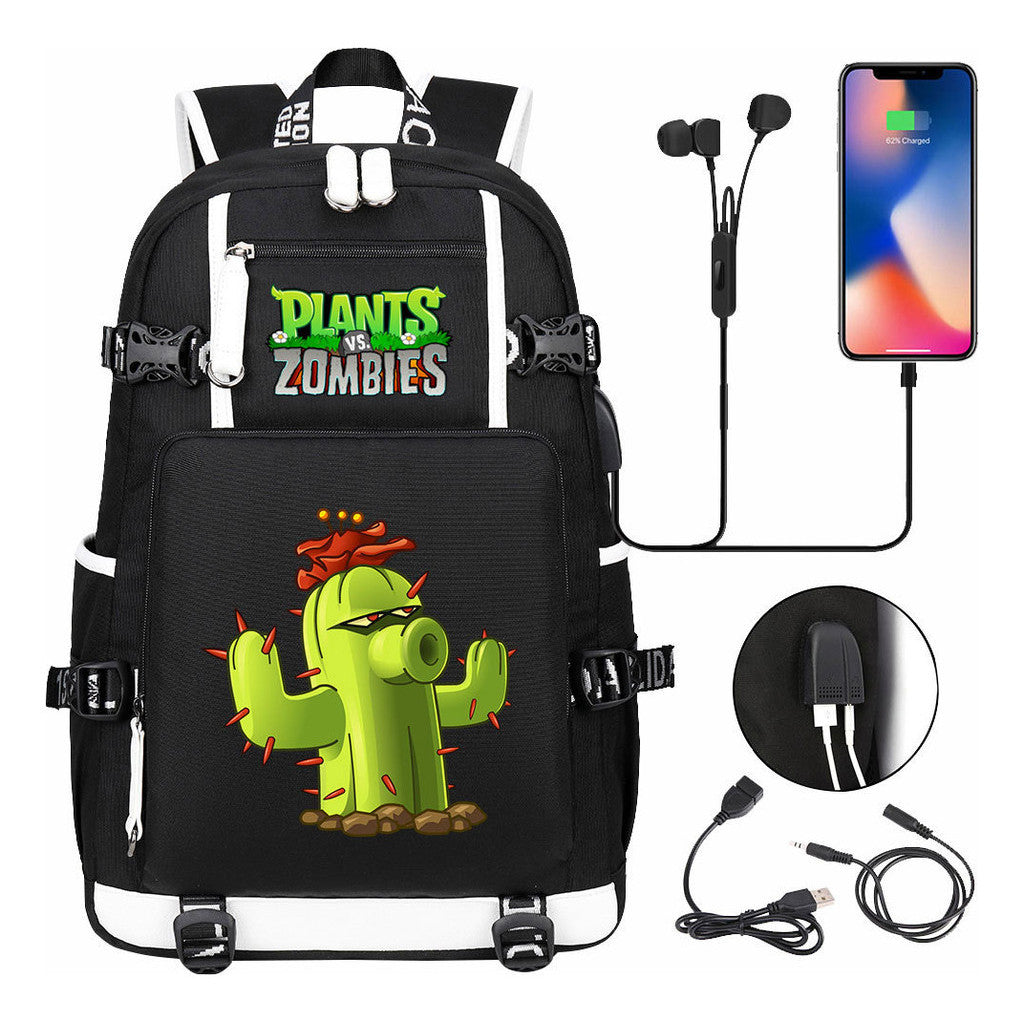 Game Battle Printed Usb Youth Student Backpack For Men And Women's Leisure Travel Backpack