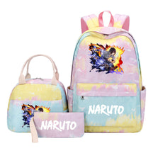 Naruto Student Girl Backpack Lunch Bag Three Piece Set Backpack Set