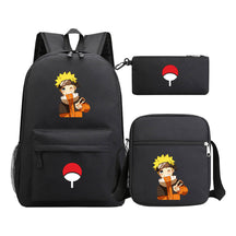 Anime Naruto Starry Sky Youth School Bag Three Piece Set For Men And Women Backpack Set