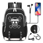 Pirate King Youth School Bag Usb Men's And Women's Leisure Backpack