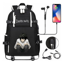 Death Note Usb Large Capacity Youth Student Backpack Men's And Women's Leisure Travel Backpack