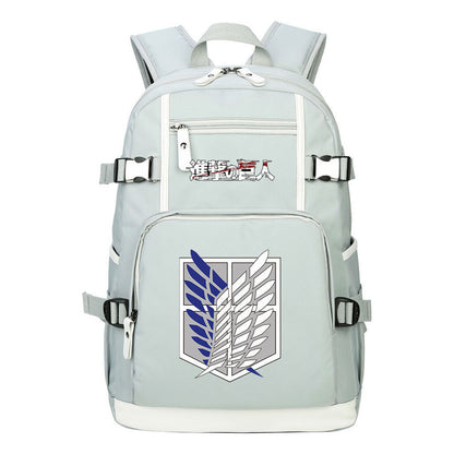 Giant Wings Of Cartoon And Anime Attack Student Backpacks, Men's And Women's Backpacks, Leisure Travel Backpacks