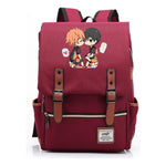 Volleyball Youth Printed Student School Bag Casual Belt Buckle Classic Backpack