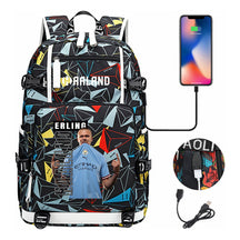 Basketball Star Harland Printed Youth Student Backpack With Large Capacity Leisure Travel Backpack