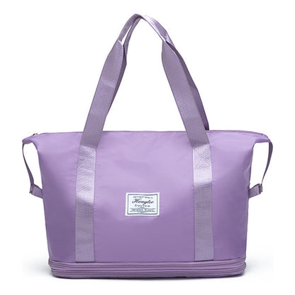 Travel Bag With Large Capacity, Foldable Storage Bag, Simple And Lightweight Fitness Bag, Shoulder Bag