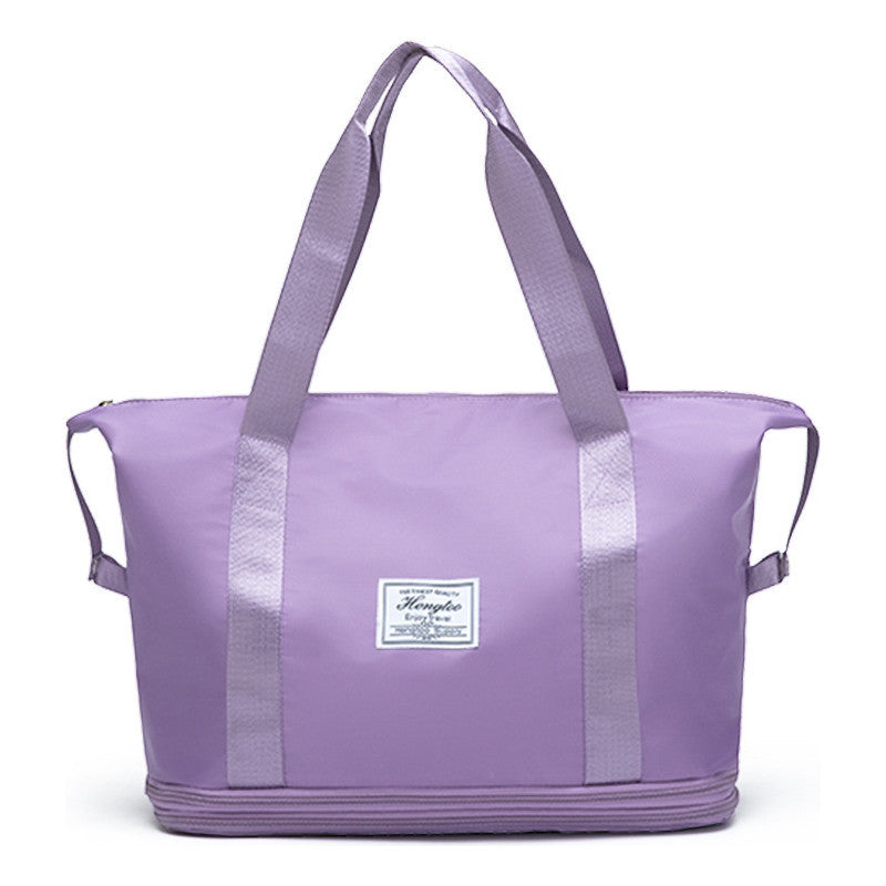 Travel Bag With Large Capacity, Foldable Storage Bag, Simple And Lightweight Fitness Bag, Shoulder Bag