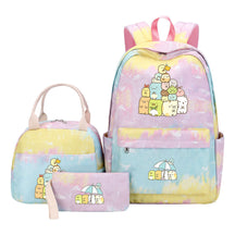 Corner Biology Student School Bag Lunch Bag Three Piece Set Backpack Set