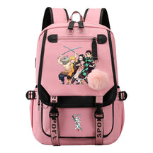 Cartoon Fashion Usb Student Backpack For Boy And Girl, Casual Woven Strap Flip Back Backpack