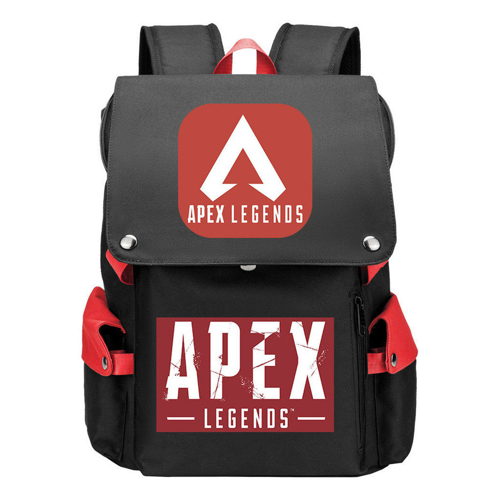 Apex Hero Print Usb Charging Cap Headpiece Student Backpack Leisure Backpack