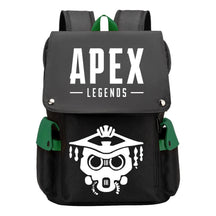 Apex Hero Print Usb Charging Head Youth School Bag Casual Backpack