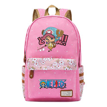 Anime Pirate King Lufei Printed Student School Bag Fragmented Flower Leisure Backpack