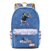 Football Star Mbappe Printed Teenage Girl Student Backpack, Fashionable And Casual Backpack