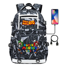 Super Mario Printed Backpack For Men And Women, Casual Travel Backpack