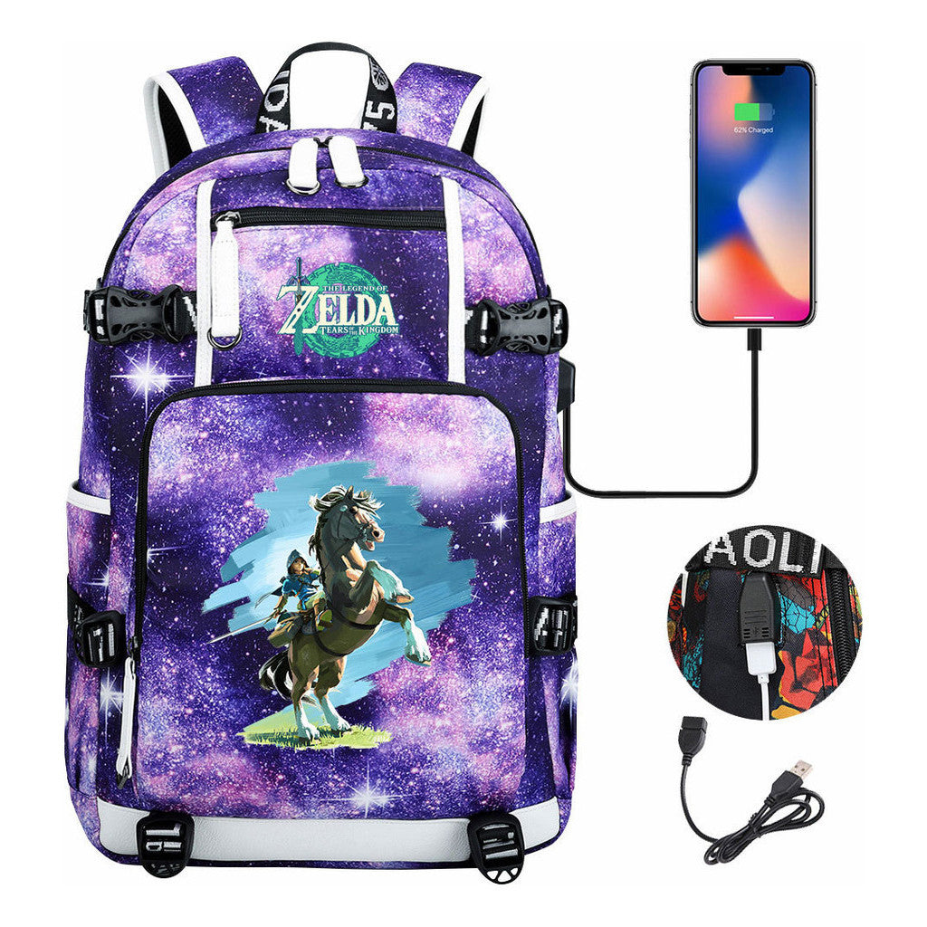 Printed Teenage Student Backpack For Men And Women's Travel Backpacks