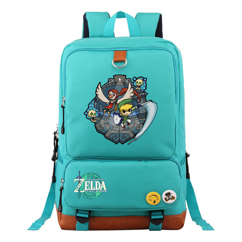 Printed Teenage Student Backpack, Travel Bag, Men's And Women's Backpack