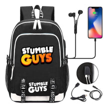Printed Student Backpack Usb Men's And Women's Leisure Backpack