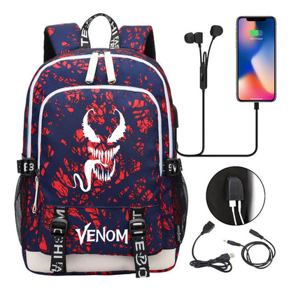 Youth Student Backpack Usb Men's And Women's Leisure Backpack