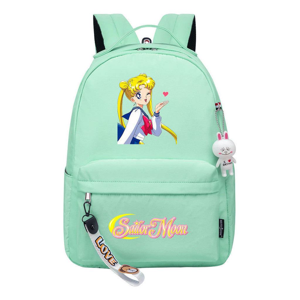 Beautiful Girl Warrior Printed Youth Student School Bag Men's And Women's Leisure Bag Women's Backpack