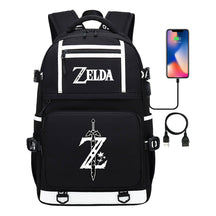 Legend Of Zelda Printed Usb Youth Student Backpack Men's And Women's Backpack Leisure Travel Bag