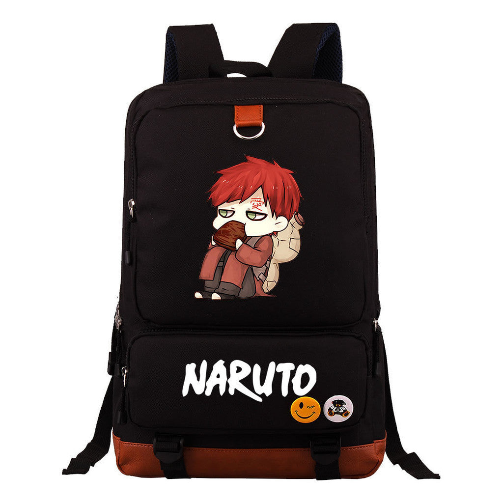 Cartoon Naruto Uchibo Youth Student School Bag Large Capacity Travel Bag Men's And Women's Backpack