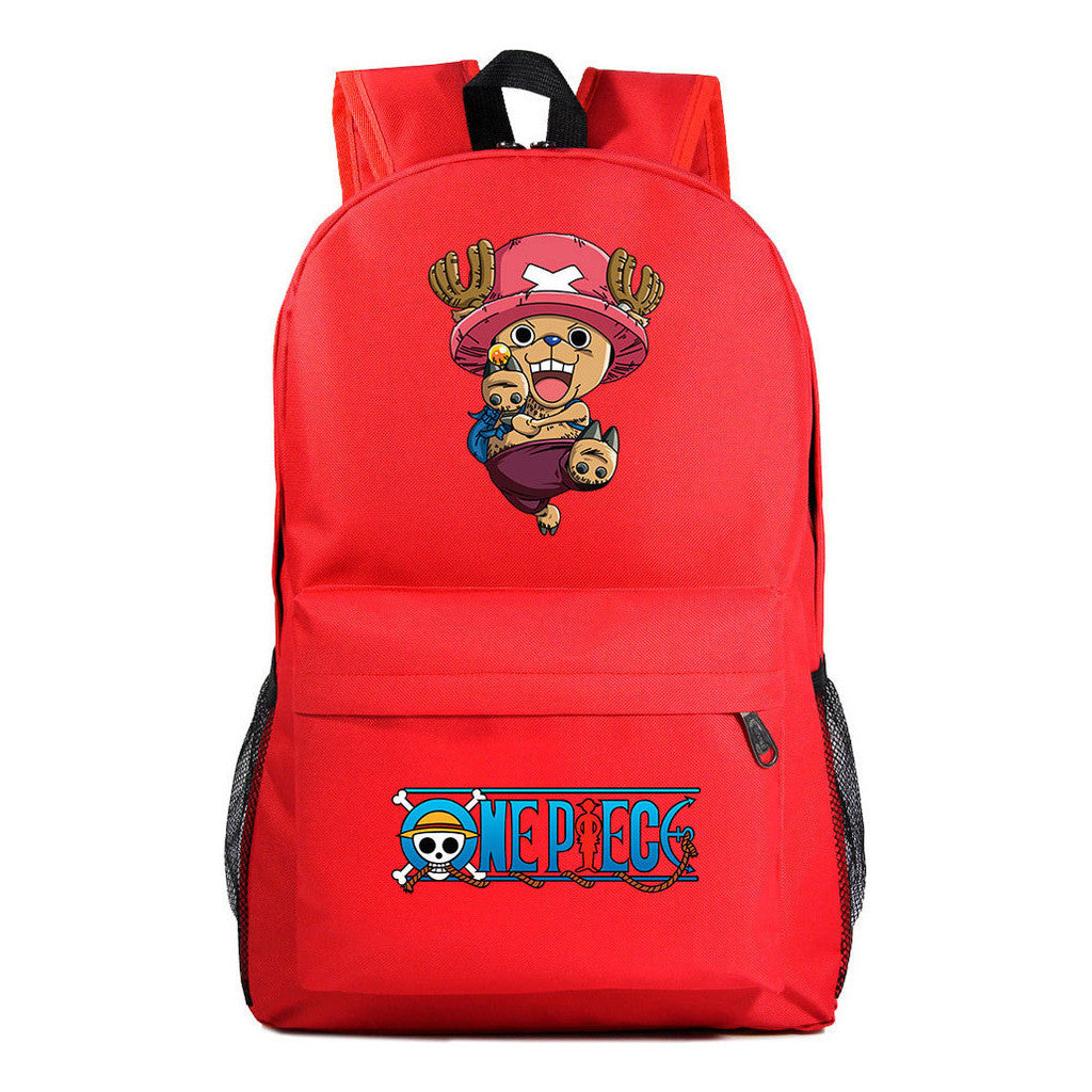 Anime One Piece Print Joba Youth School Bag Men's And Women's Leisure Backpack