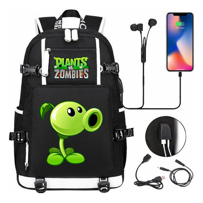 Game Battle Printed Usb Youth Student Backpack For Men And Women's Leisure Travel Backpack