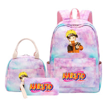 Naruto Student Girl Backpack Lunch Bag Three Piece Set Backpack Set