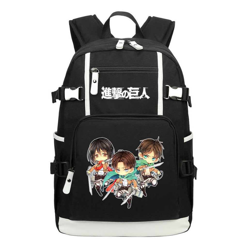 Giant Soldier Captain Alan Of Anime Attack Student Backpacks, Men's And Women's Backpacks, Leisure Travel Backpacks, Backpacks