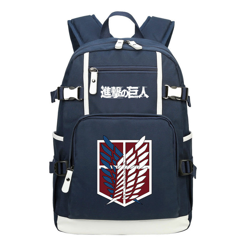 Giant Wings Of Anime Attack, Youth Student School Bag, Men's And Women's Backpack, Leisure Travel Backpack