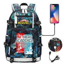 My Heroes Academy Usb Youth Student Backpack For Men And Women's Travel Backpacks