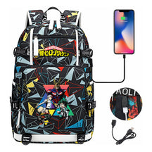 My Heroes Academy Usb Youth Student Backpack For Men And Women's Travel Backpacks