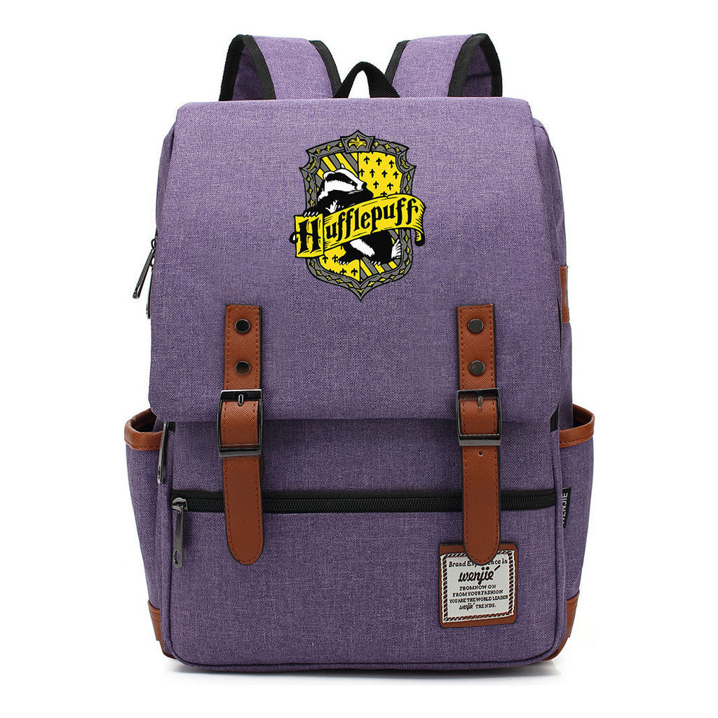 School Of Witchcraft And Wizardry Printed Teenage Student Backpack For Men And Women With Casual Belt Buckle Classic Backpack  43*29*13.5cm