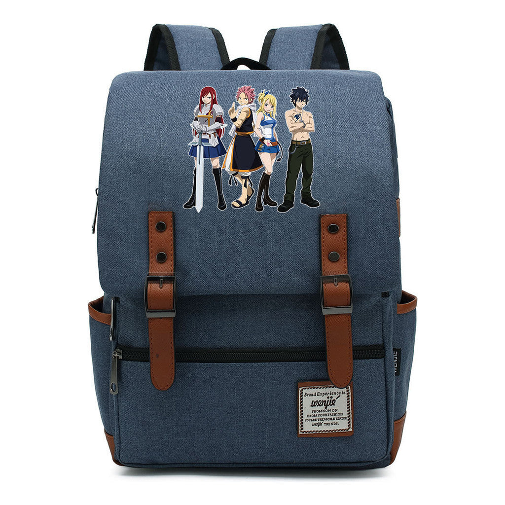 Printed Schoolbags Young Students And Classic Backpacks With Belt Buckles Men And Women.