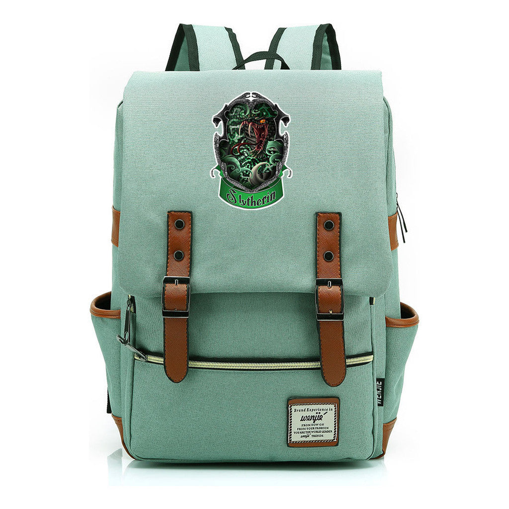 Academy Of Magic Print Teen Student School Bag For Men And Women Casual Belt Buckle Classic Backpack 43*29*13.5cm
