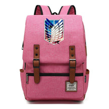 The Giant Of Manga Attack Printed Teenage Student Backpack For Men And Women With Casual Belt Buckle Classic Backpack  38*27*12.5cm