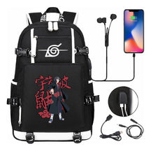 Naruto Print Usb Youth Student Backpack Casual High-capacity Travel Backpack