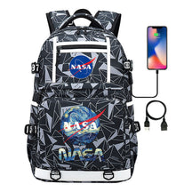 Fashionable Space Printed Usb Student Backpack Backpack Leisure Travel Backpack