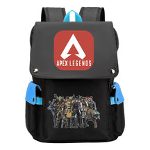 Apex Hero Print Usb Charging Cap Headpiece Student Backpack Leisure Backpack