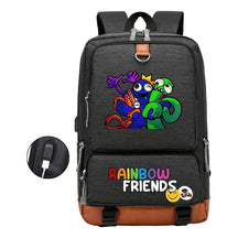 Rainbow Friend Usb Youth School Bag Leisure Travel Backpack
