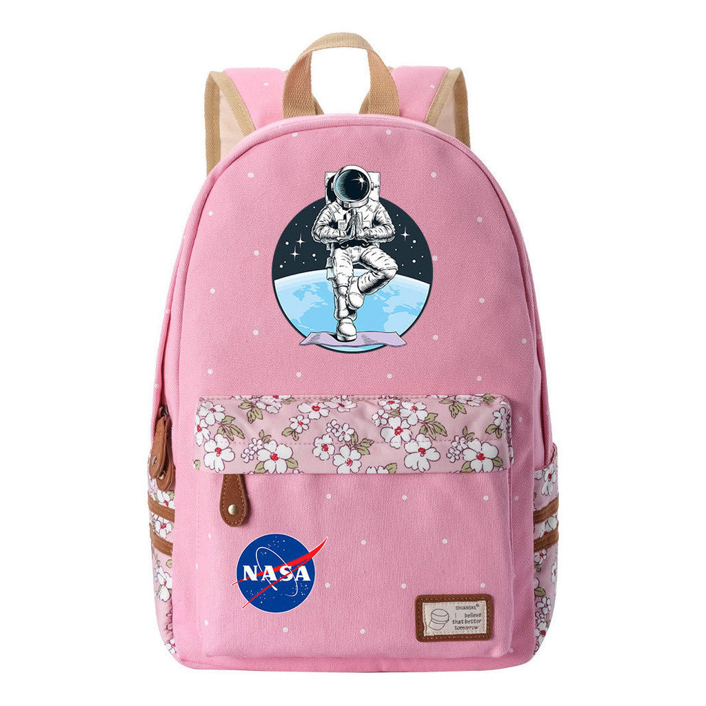 Fashionable Printed Student Backpack From Nasa, Casual Backpack