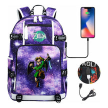 Game Zelda Legend Printed Youth Student Backpack For Men And Women With Large Capacity Leisure Travel Backpack