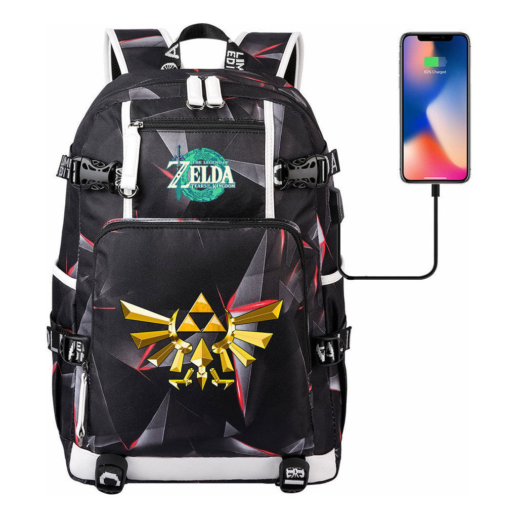 Legend Of Zelda Printed Backpack For Men And Women With Large Capacity Leisure Travel Backpack
