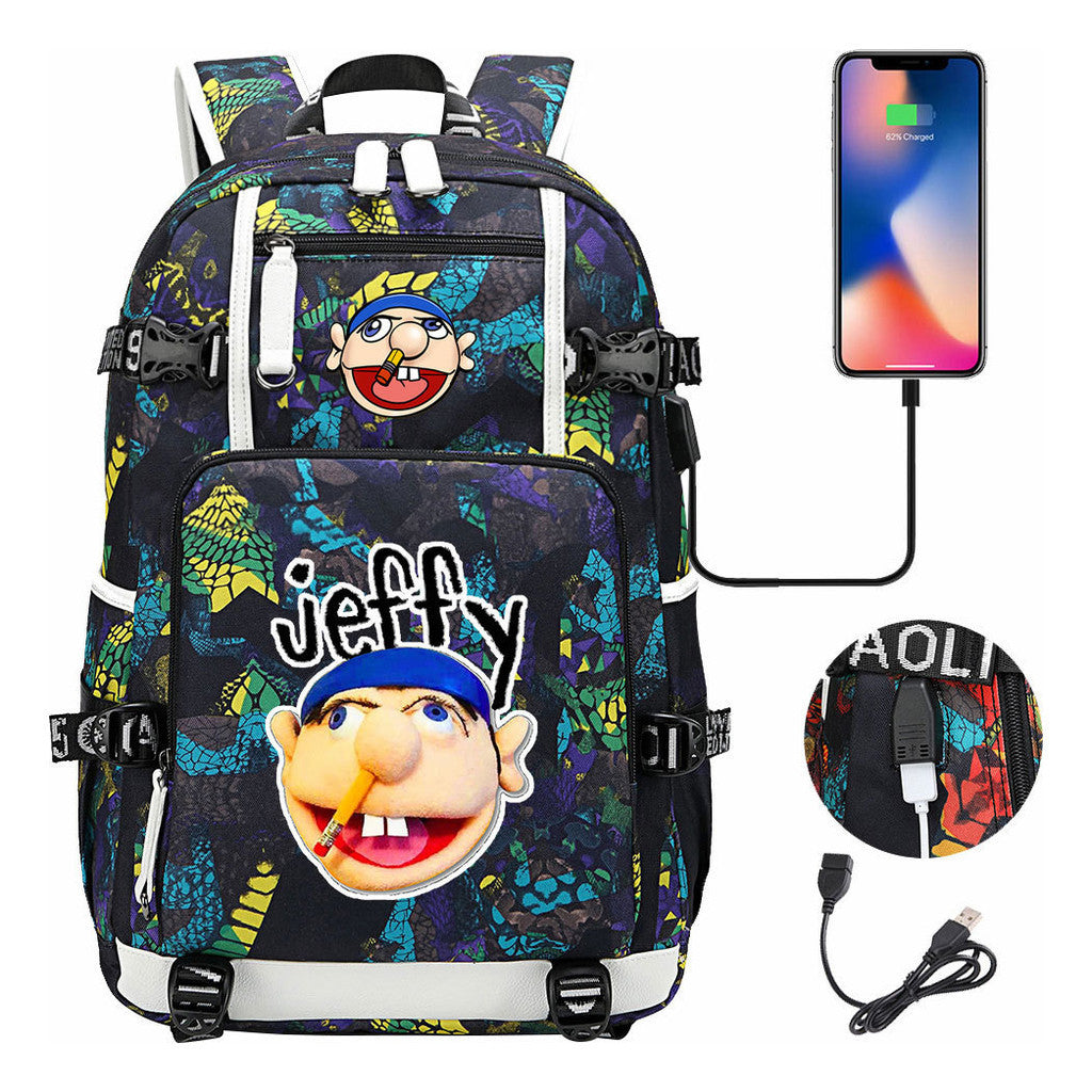 Printed Teenage Student Backpack, Men's And Women's Backpacks, Leisure Travel Backpacks