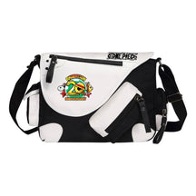 Anime One Piece Print Youth Student School Bag Canvas Single Shoulder Bag Men's And Women's Leisure Straddle Backpack