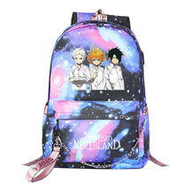 Promised Dream Island Usb Youth Student Backpack For Men And Women Leisure Travel Backpack