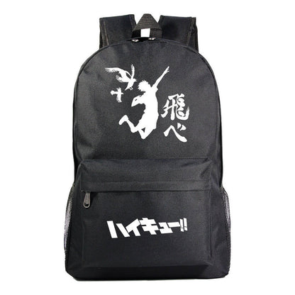 Fashion Volleyball Youth Flying Heart Printed Youth Student School Bag Men's And Women's Leisure Backpack