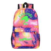 Green Night Light Fashion Volleyball Youth Flying Heart Print Youth Student School Bag Men's And Women's Leisure Backpack